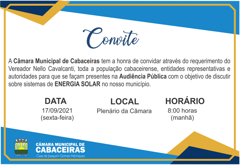Audiência Pública!
